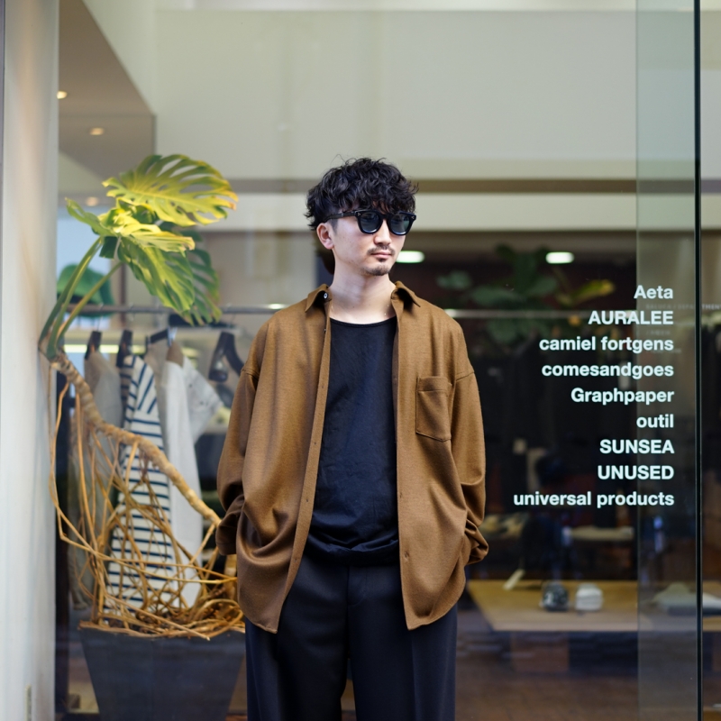 Graphpaper(グラフペーパー) の新作、Wool Smooth Flannel Oversized