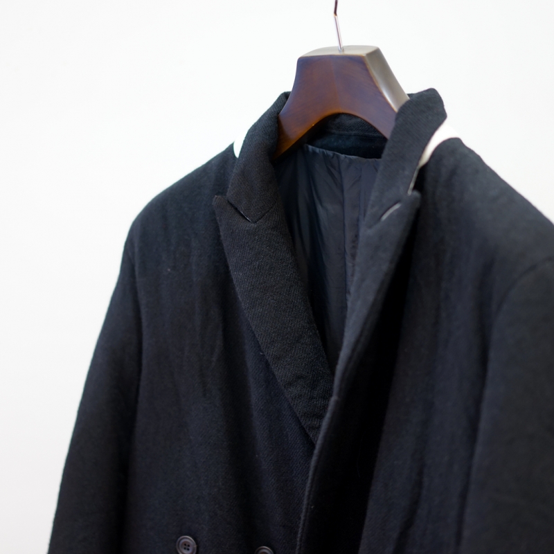 SUNSEA (サンシー) 31th Collectionの新作、British Wool Long Coat/BK