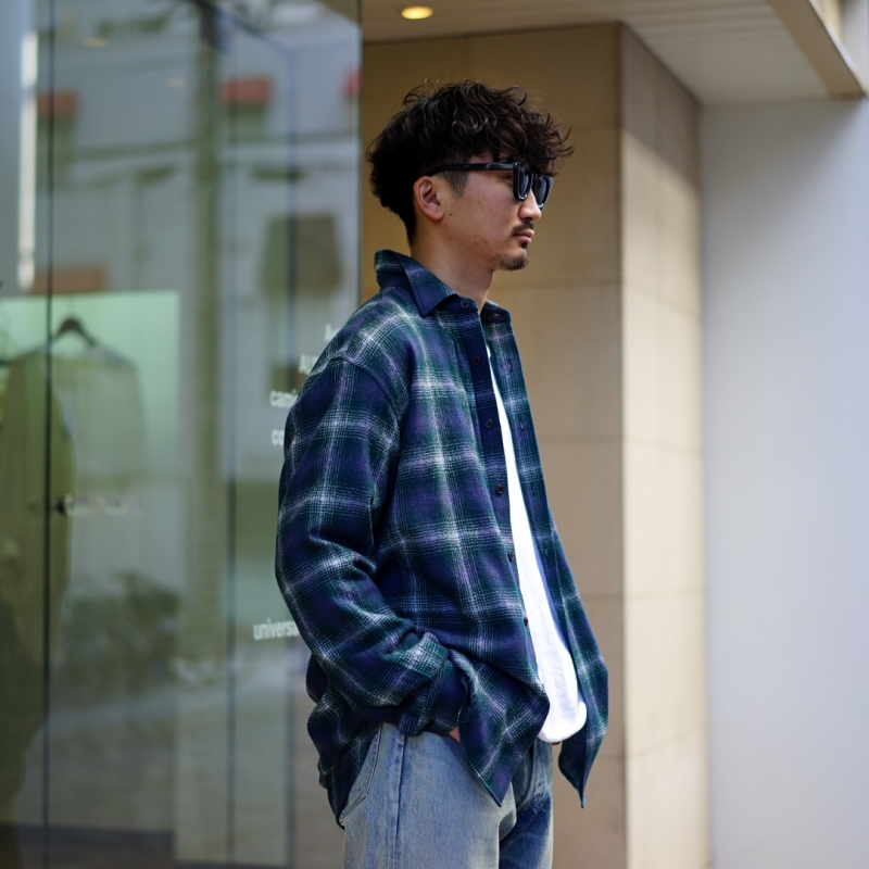 AURALEE (オーラリー) の新作、Airy Wool Check Shirt(A25AS01WN
