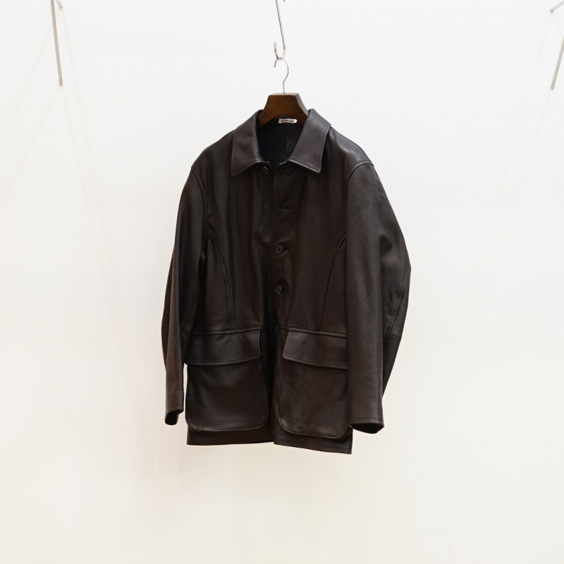 タグ付き新品 26SS AURALEE(オーラリー) ラムレザーブルゾン AURALEE「LAMB LEATHER ZIP BLOUSON / BLACK」 – SISTER