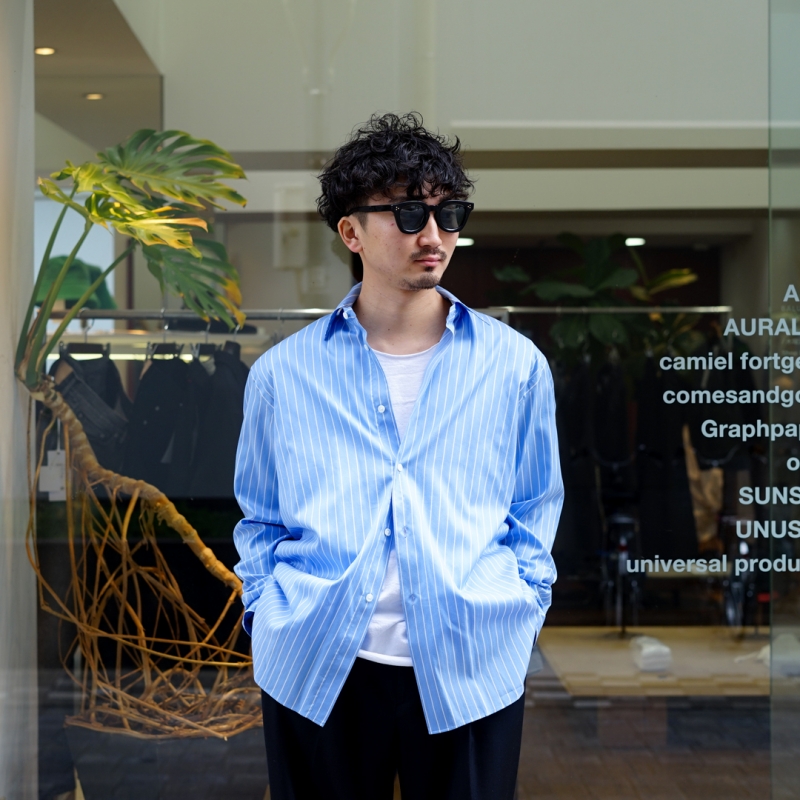 AURALEE(オーラリー) 26SS Collectionの新昨、Cotton Silk Stripe