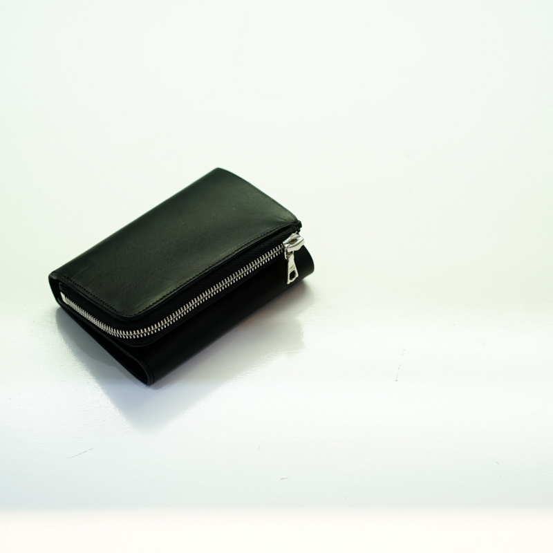 Aeta(アエタ) 26SS Collectionの新作 Folded Wallet (VT18)/Matt Black