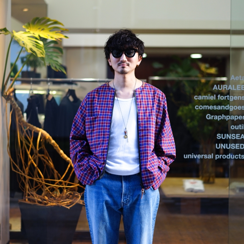 SUNSEA (サンシー) 31th Collectionの新作、(Reversible) Cotton Check