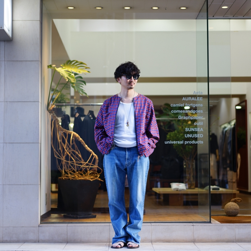 SUNSEA (サンシー) 31th Collectionの新作、(Reversible) Cotton Check