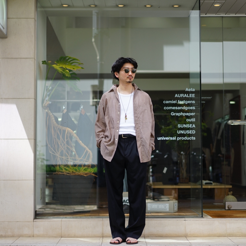 AURALEE(オーラリー) 26SS Collectionの新作、Airy Light Cotton Check
