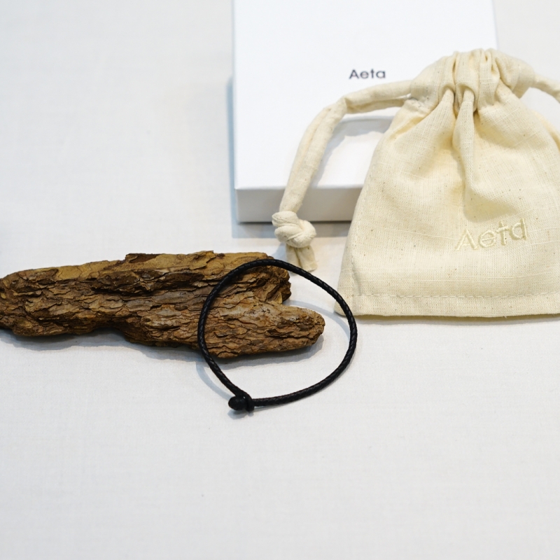 Aeta(アエタ) 26SS Colectionの新作、VC Bracelet Single (VC10)/Black
