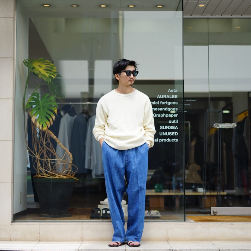 【新品】FARAH ファーラー Easy Wide Tapered Pants FARAH (ファーラー)の新作、Easy Wide Tapered Pants/Bleachのご紹介