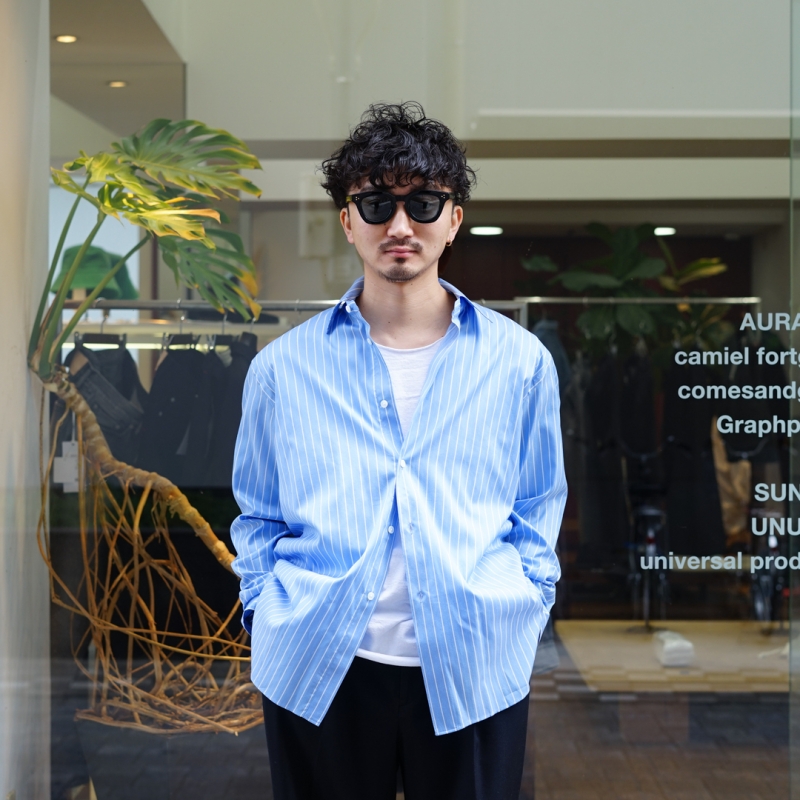AURALEE (オーラリー) 26SS Collectionの新昨、Cotton Silk Stripe