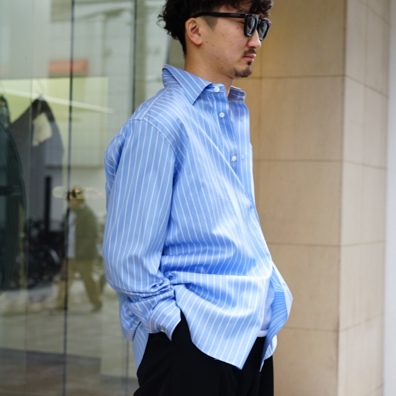 AURALEE (オーラリー) 26SS Collectionの新昨、Cotton Silk Stripe