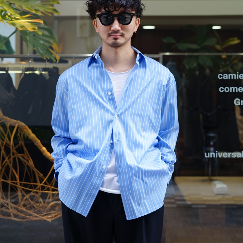 AURALEE (オーラリー) 26SS Collectionの新昨、Cotton Silk Stripe