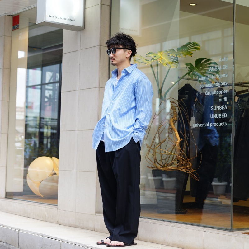 AURALEE (オーラリー) 26SS Collectionの新昨、Cotton Silk Stripe