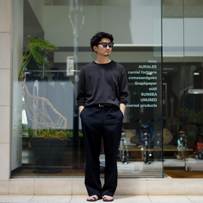 トップス 26 AURALEE BRUSHED ORGANIC COTTON JERSEY AURALEE (オーラリー) 26AW Collectionの新作、Brushed Organic Cotton