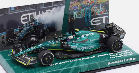 1/43 2022 セバスチャン・ベッテル　アブダビGP ラストラン ミニチャンプス 1/43 アストンマーティン アラムコ コグニザント