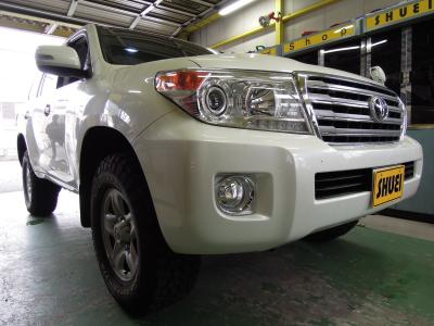 ランクル200 フロントアップスペーサー取付け | 4WD・四駆