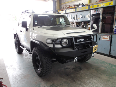 FJクルーザーのフロントコイルスプリング交換！ | 4WD・四駆カスタム