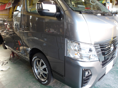 キャラバン 標準ボディー リア追加スタビライザー 新型リーフ形状