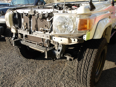 ランクルGRJ76のバンパー・ブレーキホース交換とウインチ取付！ | 4WD