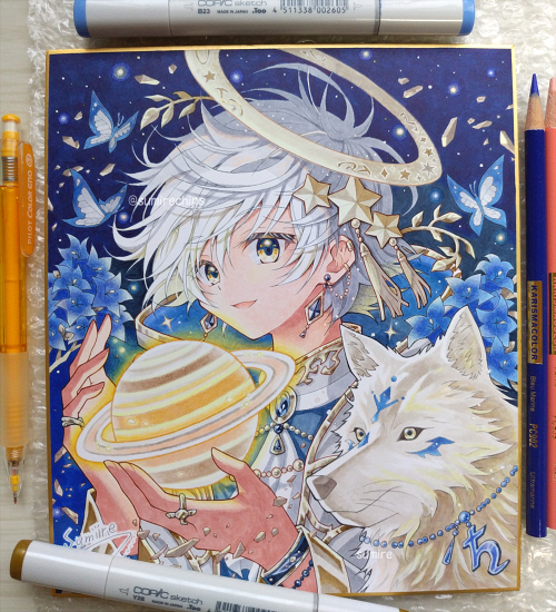 手描きイラスト＊Saturn | すみれチップス～お絵描きと日常の記録～