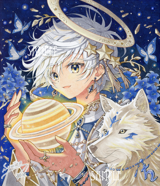 手描きイラスト＊Saturn | すみれチップス～お絵描きと日常の記録～