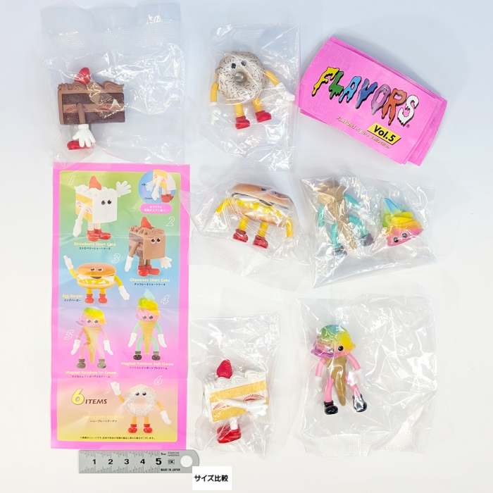 全6種セット フレーバーズ フィギュアコレクション KAIEDA KAIEDA