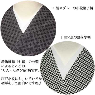 江戸小紋 グレー系 すばらしい 隈取模様 単品