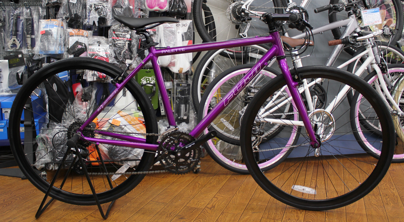 FUJIクロスバイク美品2台パープル FUJIクロスバイク美品2台パープル