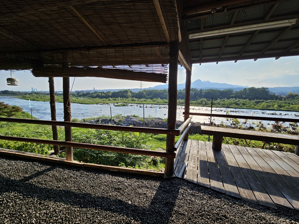 利根川の鮎料理 落合梁