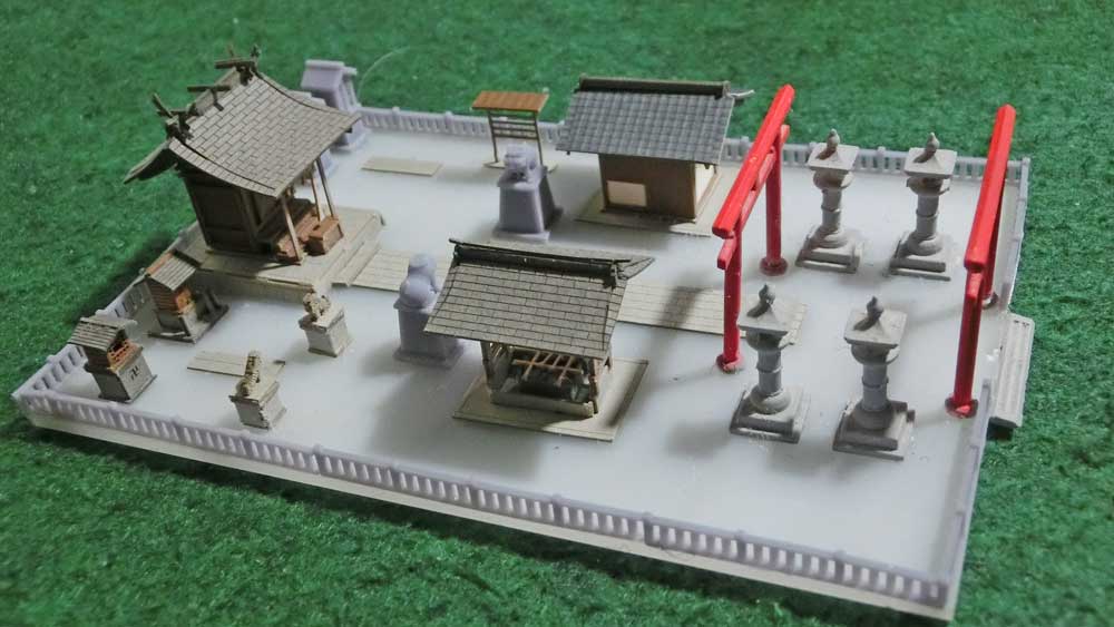 Nゲージ】神社にバージョンアップしてリフォーム2 | 鉄道模型を