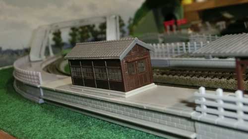 線路の無い鉄道模型　国鉄風駅舎 線路の無い鉄道模型 国鉄風駅舎