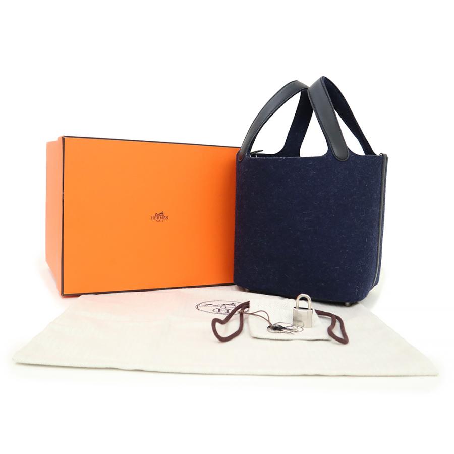 エルメス HERMES ピコタンPM フェルト ヴォースイフト ライトグレー  
