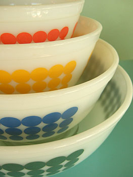 オールドパイレックス スタッキングボウルねこ