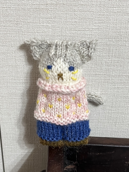 ハチワレ猫 あみぐるみ 編み図 ハチワレねこ 編み物教室 Yuina Knits 成城