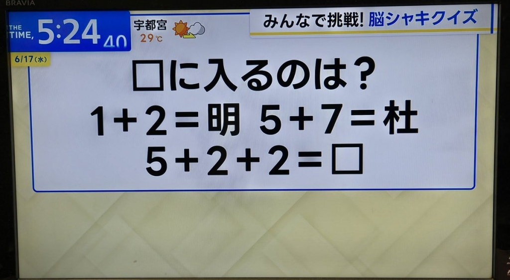 脳シャキクイズ じわっとわかった | 岩崎学園の気になるブログ