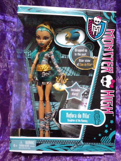 MONSTERHIGH クレオ・デ・ナイル モンスター・ハイ クラス写真シリーズ クレオを上回る女王様キャラ!!。Mmonster high new doll Nefera