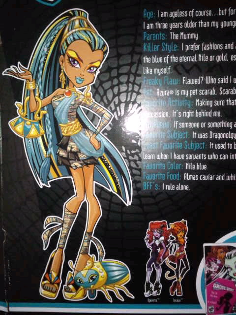 クレオを上回る女王様キャラ!!。Mmonster high new doll Nefera de