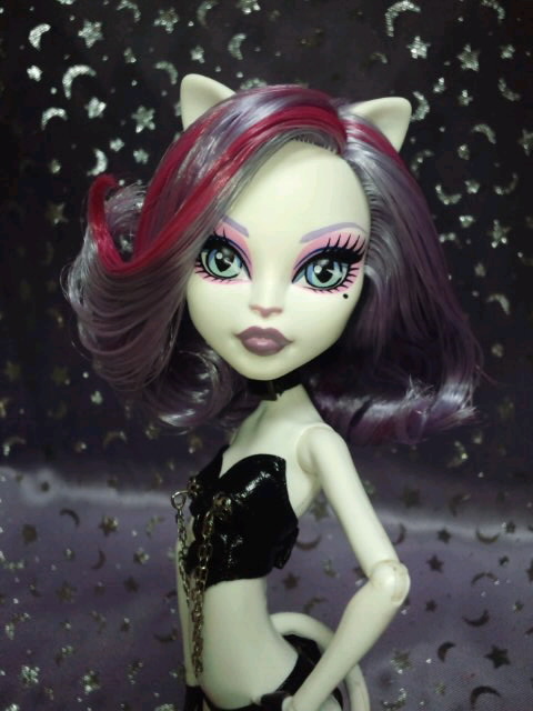 モンスター・ハイ キャトリーヌ ヘアお直し～。Monster High