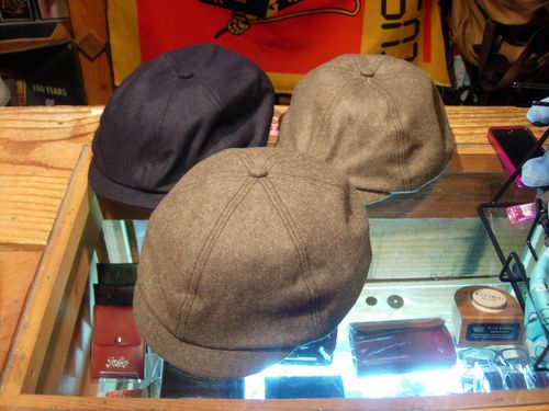 シュガーケーン　アップルジャック　ウール　サイズ　7  1/2 SUGAR CANE(シュガーケーン)「BLACK COVERT APPLEJACK CAP