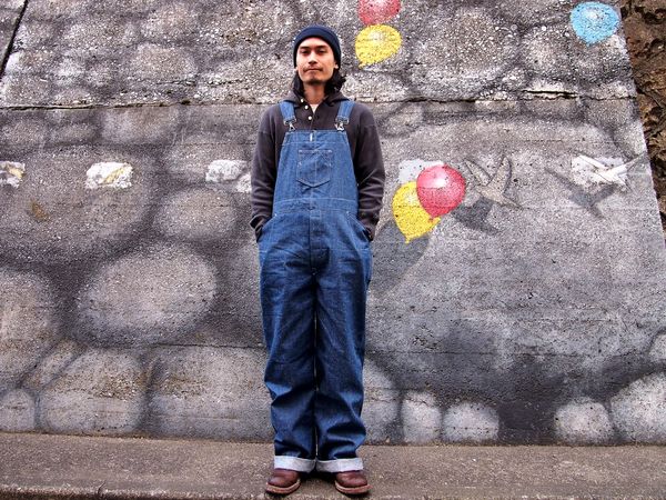 東洋エンタープライズ 実名復刻 ユニオンサプライ 千筋 オーバーオール L 東洋エンタープライズより実名復刻「ユニオンサプライ」オーバーオール