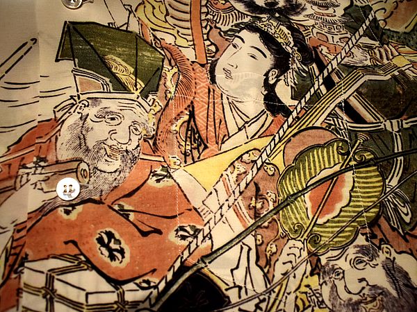 葛飾北斎が描く”七福神”がアロハシャツになりました！！【SUN