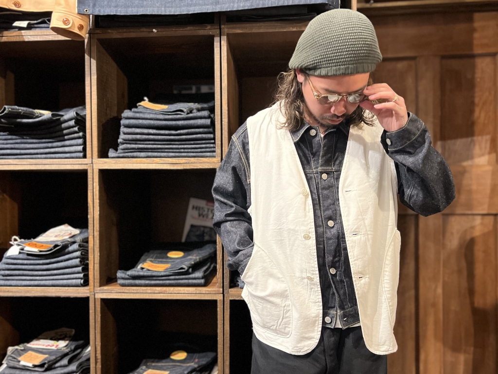 GOLD】COTTON × SILK NEP DUCK WORK JACKET | JUNKY STYLE