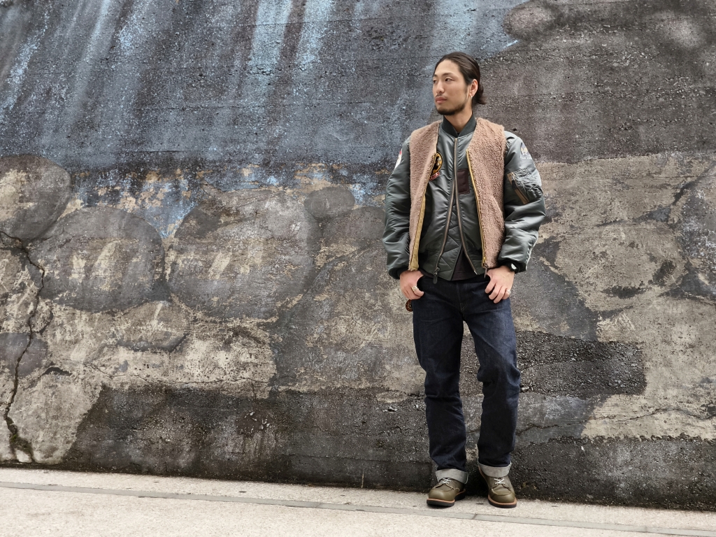 バズリクソンズJunky Special別注デッキベスト　サイズ40 バズリクソンズJunky Special別注デッキベスト サイズ40 冬にBESTな