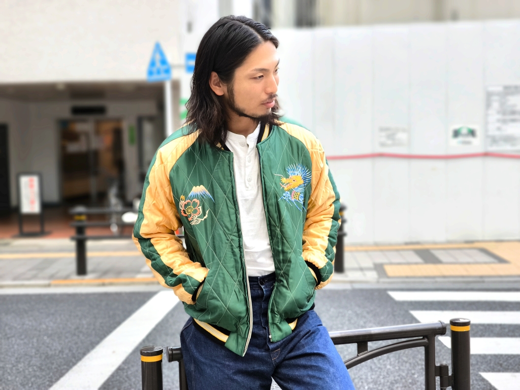 貴重 LITTLE TOKYO リトル東京 刺繍 別珍 スカジャン ヴィンテージ 貴重 LITTLE TOKYO リトル東京 刺繍 別珍 スカジャン ヴィンテージ