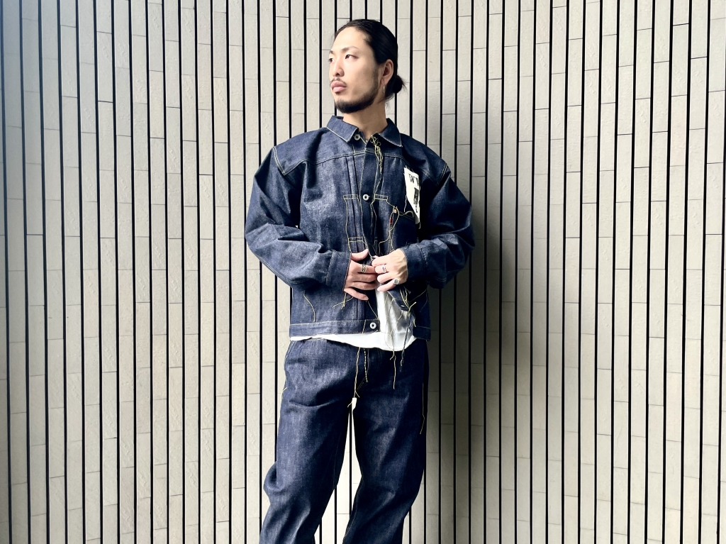 FULL COUNT-WWII Model Brown Cotton Denim Jacket＆Denim Pants