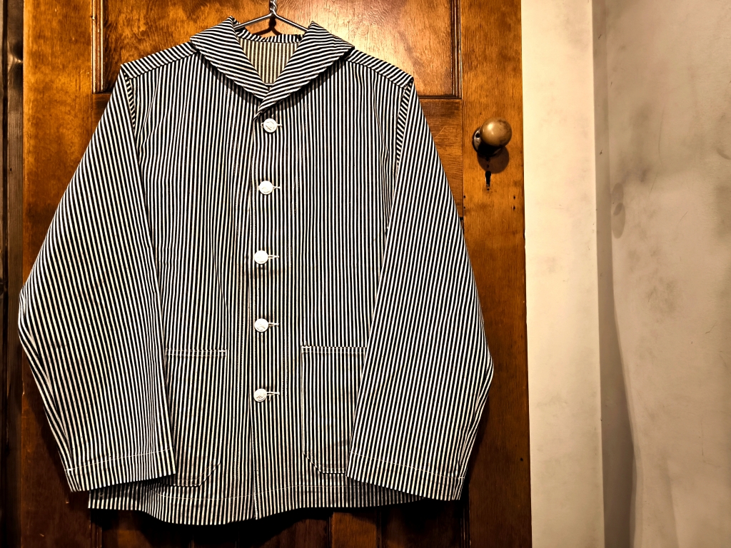 30s 40s 希少 U.S.NAVY 囚人 PW ヒッコリー ショールカラー