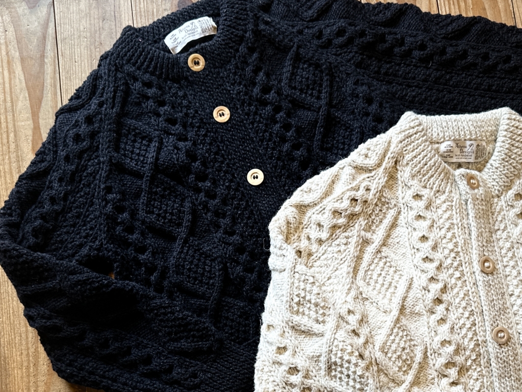 Athena Designs IRELAND ダブル アランニット ケーブル編み Athena