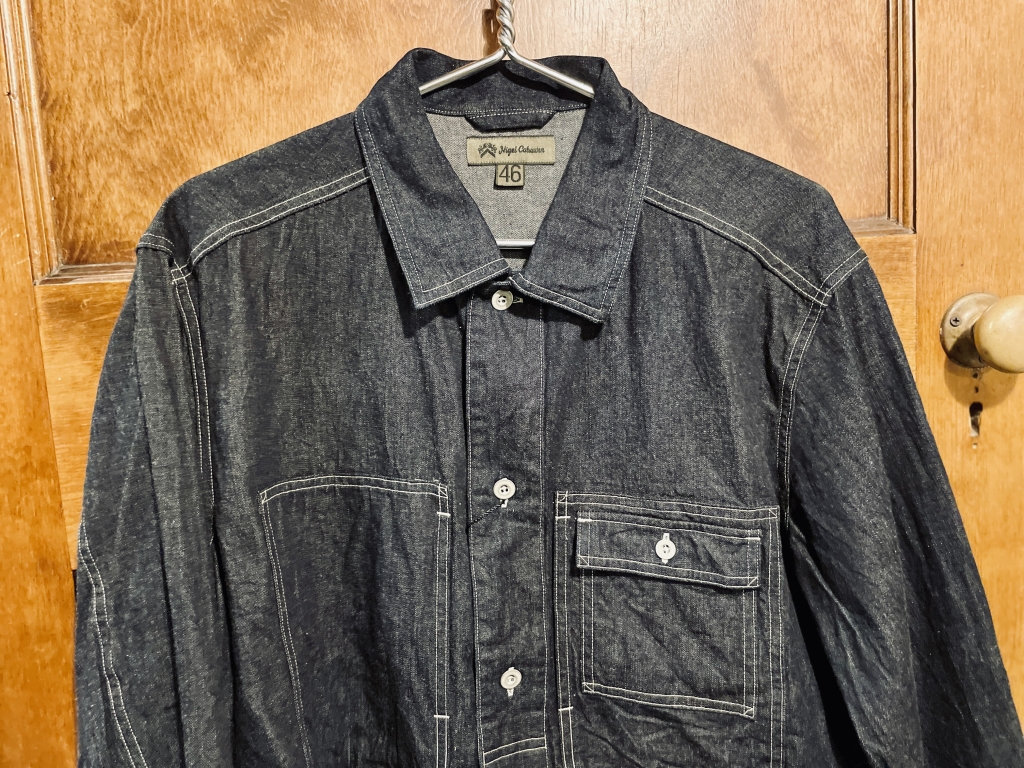 Nigel Cabourn UTILITY SHIRT TYPE2 - 10oz DENIM】 | JUNKY STYLE