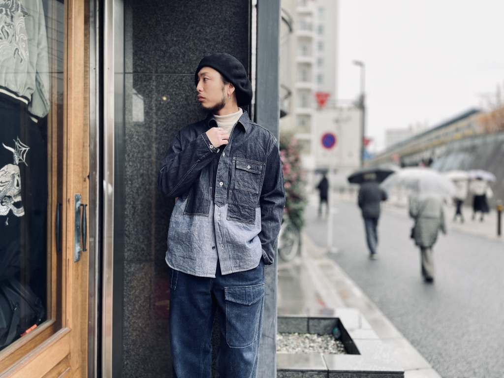 Nigel Cabourn UTILITY SHIRT TYPE2 - 10oz DENIM