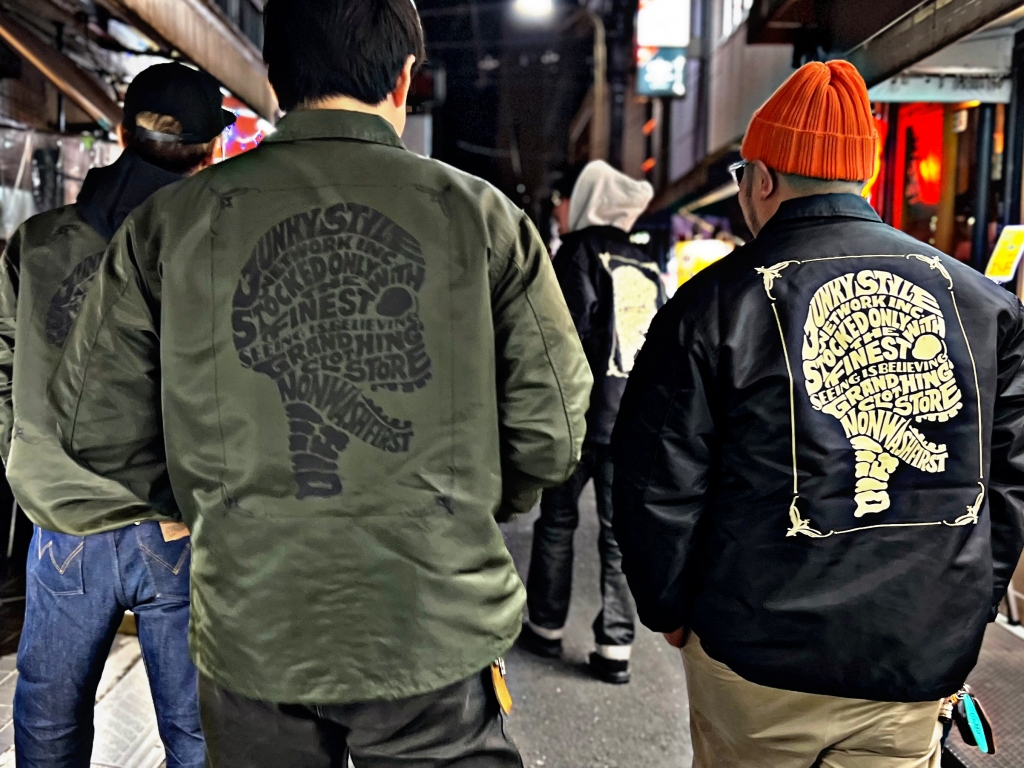 【フォロー割適用】JUNKY STYLE×KNUCKLE×CUSHMAN別注スウ 明日発売🔥 . JUNKY STYLE × KNUCKLE × CUSHMAN SET IN SLEEVE SWEAT