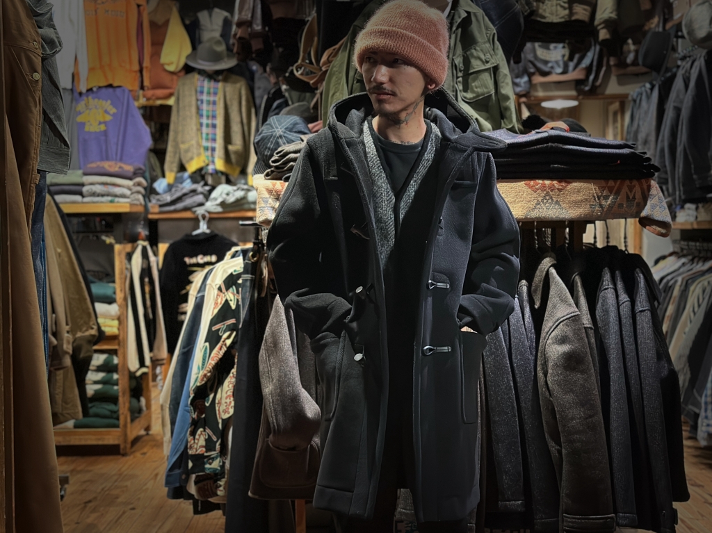 希少美品✨ニューヨーカー　イギリス製　ヘリンボーン　ダッフルコート 濃グレー ファッション通販のNY.ONLINE