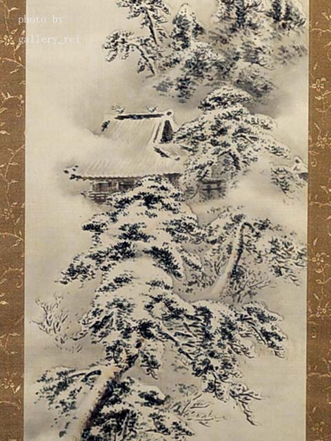 奥谷秋石（おくたに しゅうせき） 「雪中平等院月夜山水之図」 | ギャラリー黎（レイ）